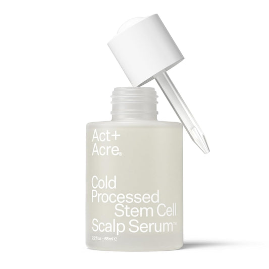 Cold Processed Stem Cell Scalp Serum | For Thicker, Fuller Looking Hair | Apple Stem Cells, Bamboo Extract, Aloe Vera | Strengthen, Hydrate, Reduce Shedding | Vegan, Color Safe | 2.2 Fl Oz